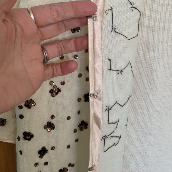 NWT Vintage by Storybook Knits Cream Cardigan Size XS Grannycore - Picture 4 of 8